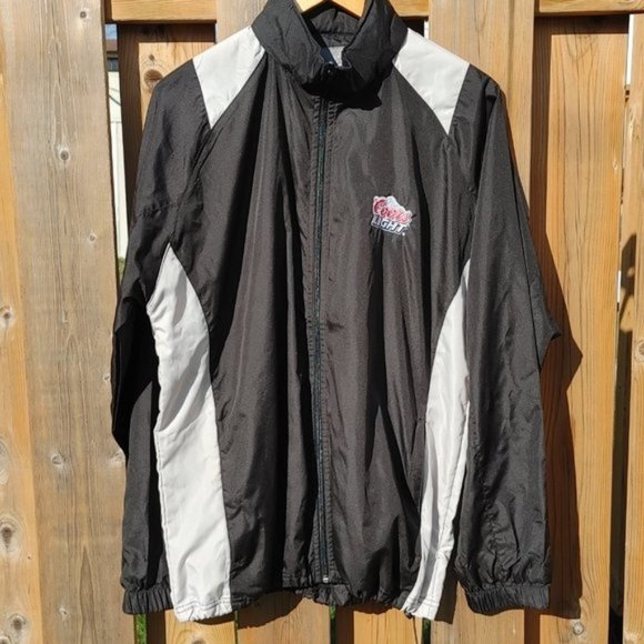 COORS LIGHT Windbreaker Jacket Men s Large Jacket - Picture 1 of 9